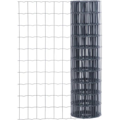 SANS MARQUE Grillage Gris Maille 100X75 H150 L25M
