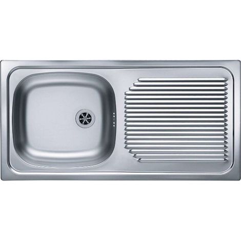 Alveus Basic - Fregadero, 86x44 cm, acero inoxidable 1008843 (1/3)