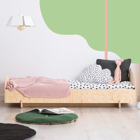 Cama 70x140 con somier Louison Madera (1/4)