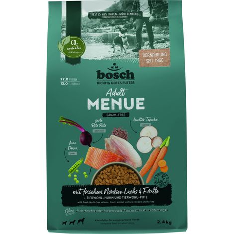 Bosch Hundetrockenfutter Adult Menue 2,4 kg Lachs (1/3)