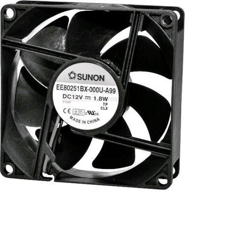 Sunon EF80251S11000UA99 Axiallüfter 12 V/DC 69.64 m³/h (L x B x H) 80 x 80 x 25 mm