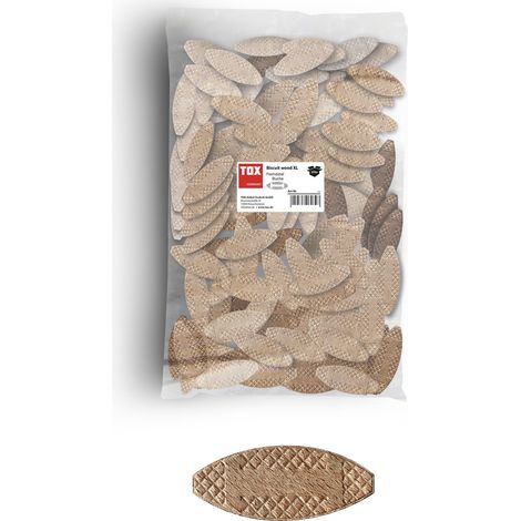 Clavijas de madera Biscuit wood XL P20 (250 uds.) (1/4)