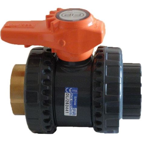 Vanne à boisseau VXEIFOV PVC Pression FF à coller / taraudée-VXEIFOV50 - Aliaxis