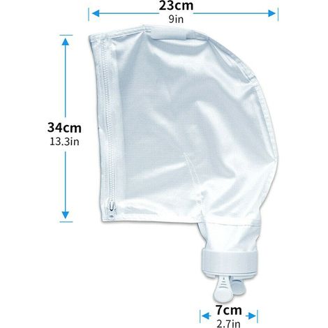 Lot de 2 Sacs Filtrants de Rechange pour Nettoyeur de Piscine Polaris 280 et 480 – Compatible Réf. 48-080