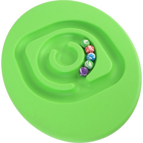Plateforme d'équilibre pour enfants, jouet à bascule en forme d'œuf pour l'entraînement sensoriel, idéal pour la maternelle (vert). (1/5)