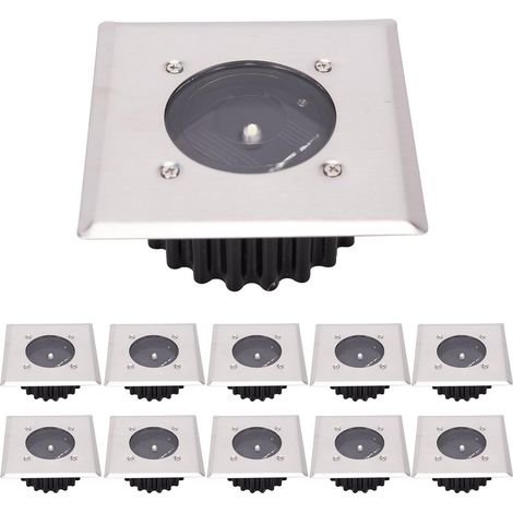 LED-Solar-Bodenleuchte, 10er-Pack, Außenleuchte, Straßenleuchte, Erdbeleuchtung (1/5)