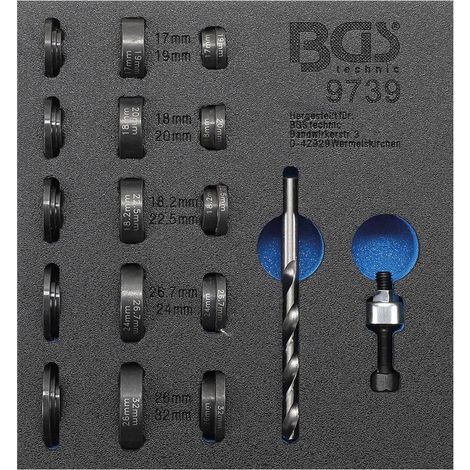 Insert de Servante d Atelier 1/6 - Jeu de Matrices Poinçonnage D.17-32 mm, Précision et Compatibilité Capteur - D-Work