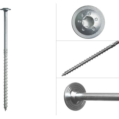 Tellerkopfschrauben verzinkt Torx 8 x 180 mm - Schachtel 50 Stück