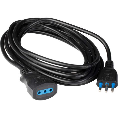 Poly Pool Prolunga Elettrica 5m Nera 10A 2P+T Uso Domestico Certificata (1/2)