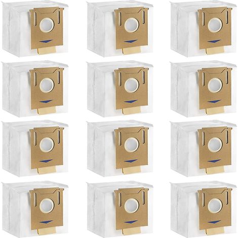 Packung mit 12 Staubsaugerbeuteln für ECOVACS DEEBOT N8+ N8 Pro+ N8 Pro Plus T8 T8+ T8 AIVI T8 AIVI+ T8 MAX T9+ DX93 DDX96 und Yeedi Vac.-AquaForge Staubsaugerstation (1/5)