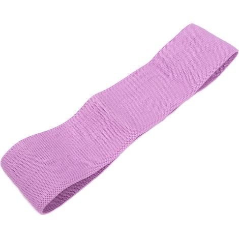 Bande de résistance multifonctionnelle antidérapante pour exercices de fitness et étirements élastiques (violette) (1/5)