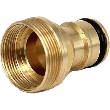 Messing-Waschbeckenanschluss, Wasserschlauch, Gartenschlauch, Wasserhahnanschluss, 4 Messing-Innengewinde, Wasserhahnanschluss für Schlauch, Gewinde-Wasserhahnadapter (1/5)