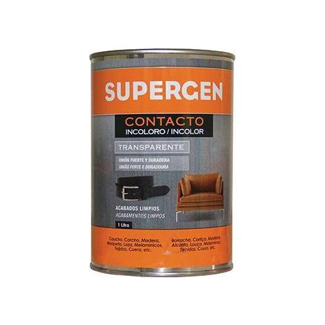 Pegamento Supergen Incoloro 1000 ml. (1/6)