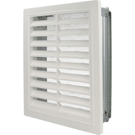 Grille ventilation Upmann moustiquaire et cadre de montage 150 x 200 mm