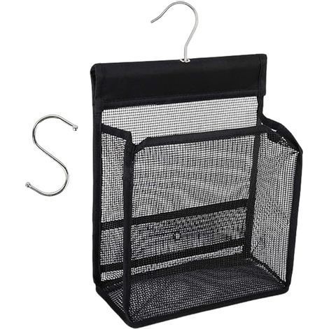 Borsa da bagno compatta, organizer da doccia leggero, in rete traspirante con cestino portaoggetti, organizer da bagno portatile con molteplici tasche, borsa da appendere dal design moderno, borsa da (1/5)