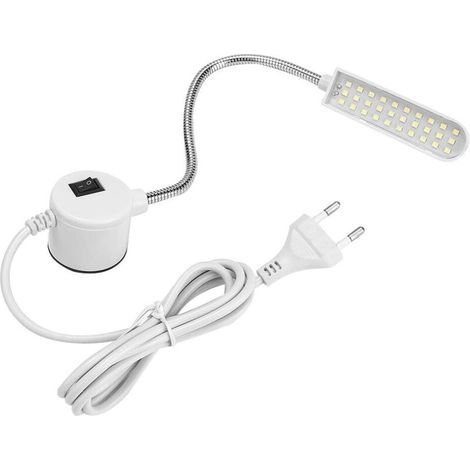 Nähmaschinenlampe, magnetische LED-Arbeitsleuchte, 6-W-Tischleuchte mit Schwanenhals, ideal zum Nähen, für Werkbänke, Drehbänke, Bohrmaschinen, Maschinenbediener und Schleifmaschinen. (1/5)