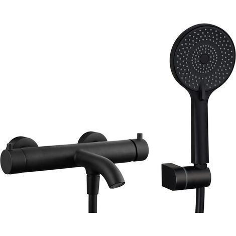 Armatur Serie Lazio für Badewanne/Dusche schwarz (1/5)