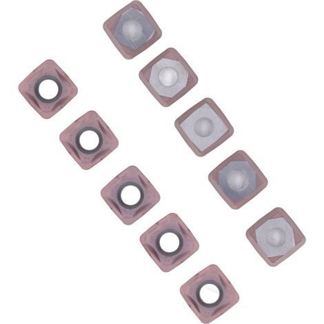 Jeu de 10 fraises CNC en carbure monobloc, porte-outil de tournage métal avec plaquettes indexables SOMT140520ER-GM, usinage haute précision (1/5)