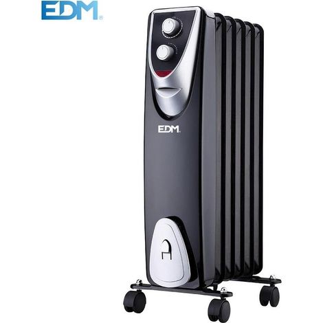 Radiatore Modello "Black Edition" Senza Olio (6 Elementi) 400/600/1000W EDM