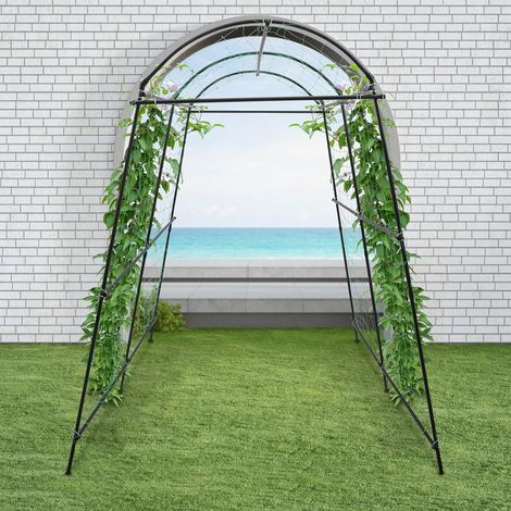 Rankgitter für Kletterpflanzen,Gartentunnel Spalier, Spalier,Erbsen, 1.15 1.83 2.3 m, für Garten, Gurken, Rostfreies Metall, Topfpflanze, Kletterstütze (1/5)