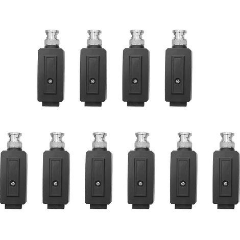 Câble coaxial pour caméra de télévision en circuit fermé BNC RJ45 UTP Cat5 convertisseur vidéo symétrique actif (5 paires) (1/5)