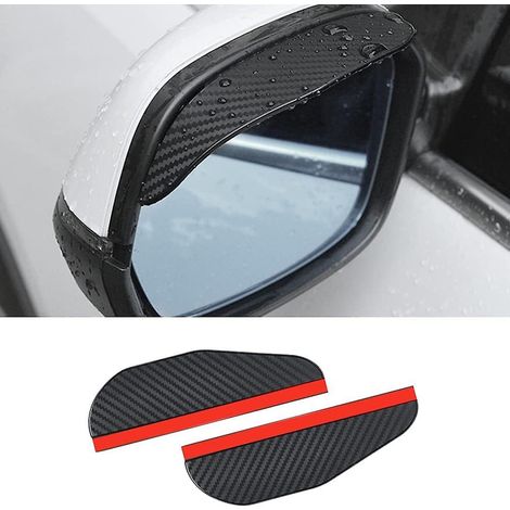 pièces Déflecteurs de pluie pour rétroviseurs, moulures de toit ouvrant, protections anti-pluie pour rétroviseurs latéraux, universels pour l'arrière de voiture (1/5)