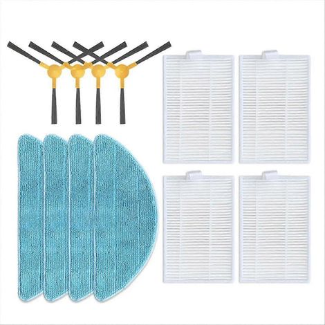 Okami R120 Seitenbürste, HEPA-Filter, Ersatz-Wischpads, komplettes Wartungsset für Saugroboter, kompatible Ersatzteile, effizientes Reinigungszubehör, 4 Mikrofasertücher, einfacher Austausch. (1/5)