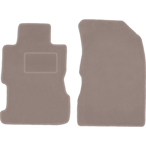 Alfombrillas delanteras beige para Honda Civic VII sedán (2001-2005)
