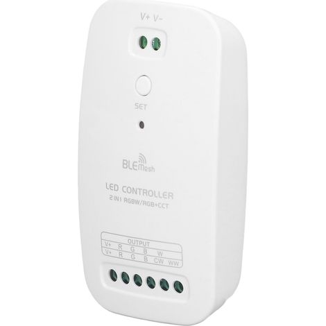 Intelligenter Bluetooth-LED-Controller, Mesh-kompatibel, einstellbares RGB-Weiß, Konstantspannung, 2-in-1 (1/5)