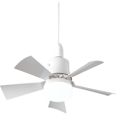 Ventilateur de plafond silencieux avec télécommande – 5 pales – 3 vitesses – Douille E26 – Lumière blanche et chaude – Installation facile (1/5)