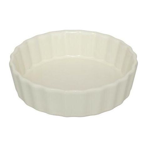 Mini-Tarteform, Durchmesser 12 cm, beige Keramik (1/2)