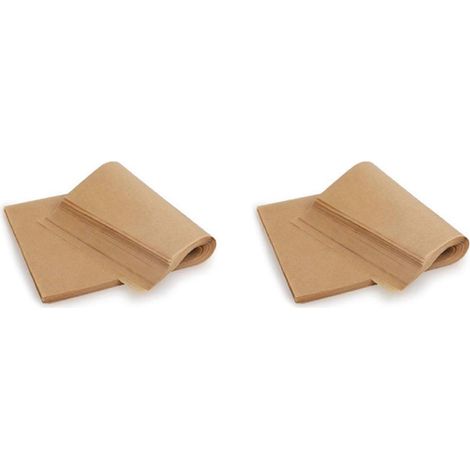 400 feuilles de papier cuisson en silicone, papier cuisson antiadhésif, compatible avec la cuisson au four, la friteuse à air, les gâteaux, les biscuits, etc. (1/5)