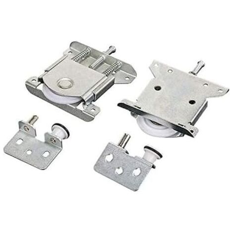2 pices Roulette Porte Coulissante placard,Pices de porte coulissantes pour porte de garde-robe,roues,rouleaux,armoire Runners Guides,Roulette Placard Coulissant Armoire Porte Rouleau,Charge 30 kg
