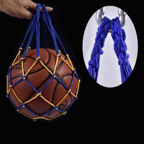 Filet de Transport Polyvalent pour Ballons, Fruits et Légumes - Sac Filet Portable 2 Pièces (1/2)