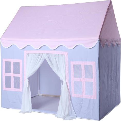 Tente de Jeu d'intérieur pour Enfants : Tente de Princesse, avec Tapis rembourré, Grande Maison de Jeu, pour Filles et garçons, Tente de Jeu, Maison, Cadeau d'anniversaire (Violet) (1/2)