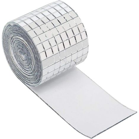 Otras herramientas especializadas: Mini vidrio cuadrado autoadhesivo, azulejos de mosaico decorativos para manualidades, pegatinas removibles para espejos de fiesta, pegatinas de vidrio impermeables, (1/5)