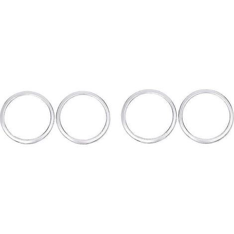 Pour Audi A90 (2018-2021) : Anneau décoratif de haut-parleur de portière, 4 pièces chromées argentées. (1/5)