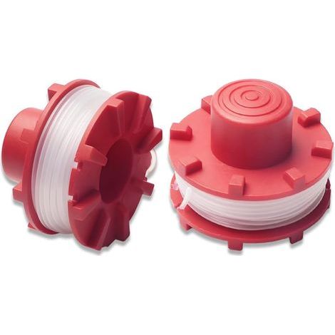 Ensemble de 2 pièces,Compatible avec Einhell GE-CT 36/30Li bobines de fil de rechange pour débroussailleuse,longueur 8 m, diamètre 2 mm,nylon bobines (1/5)