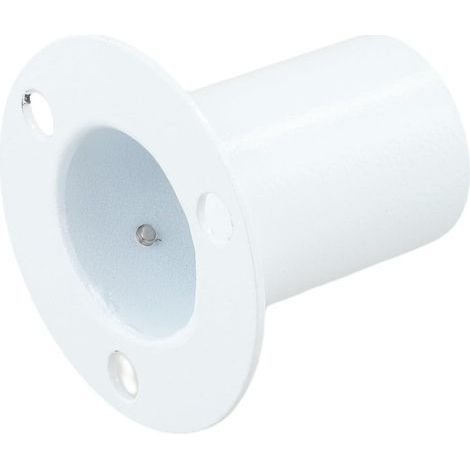 3.1 cm stainless steel pool deck flange for ladder railings and handrail support, with reinforced structure for added strength (1/4)