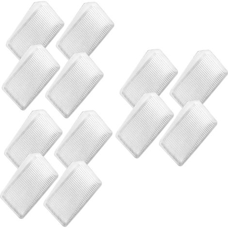 Lot de 12 cales de nivellement transparentes en PVC pour meubles (1/5)