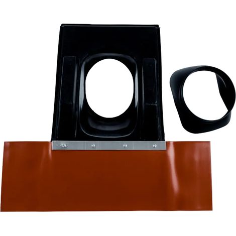 Wolf Tegola universale tetto inclinato 25-45Gr nero, 1720204