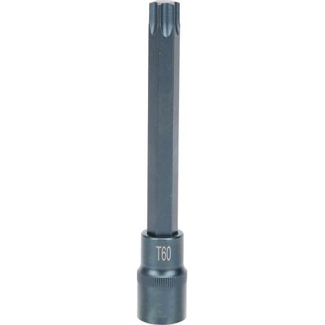 Clé électrique rapide électrique en acier allié S2, embout à douille, matériel d'outil, Blister de bleuissement 1/2X150XT60 (1/5)