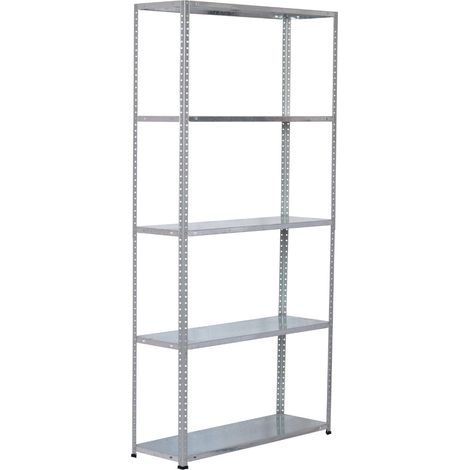 SteelSmart Rack métallique modulaire avec 5 étagères 200kg 180x30x90cm 7house