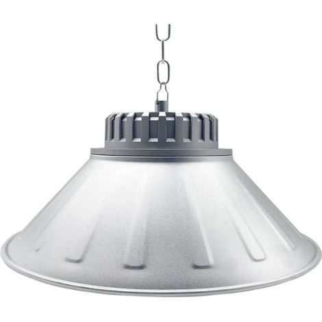 Cloche LED Industrielle 100W 120° Argent - Blanc Froid - SILUMEN (1/5)
