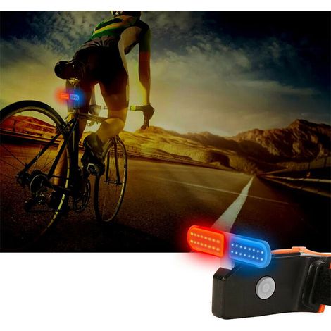 Luce posteriore bici luci di coda ricaricabile USB impermeabile 0082 DR (1/5)