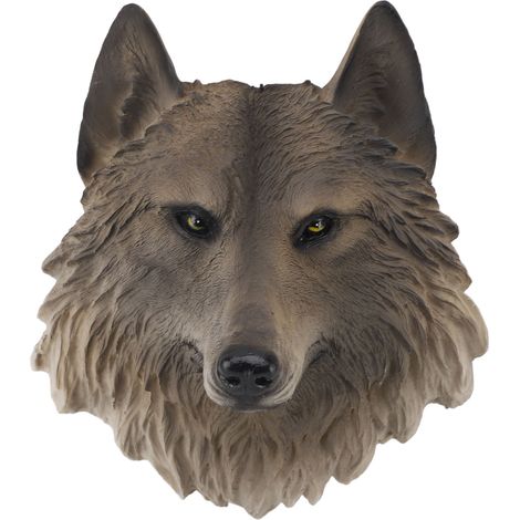 de tête d animal 3D en résine décoration murale sculpture