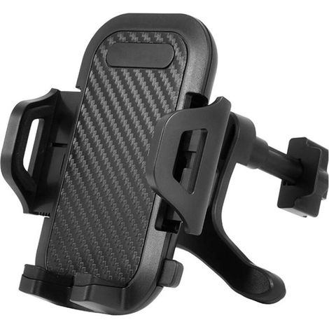 Support de téléphone portable pour voiture, avec support de sortie d'air, réglage à 360 degrés, ferme et sûr à tenir, universel, noir (1/5)