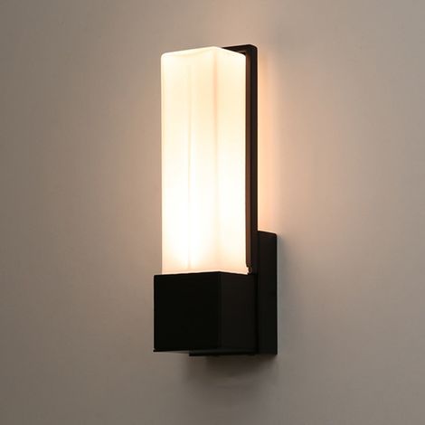 AUTRUCKER Applique murale décorative, luminaire d'intérieur pour salle de bain, à une tête, noir - 7 watts, lumière chaude (1/5)