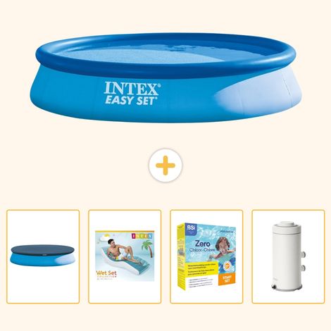Intex Piscine Easy Set Ronde - 396x84 cm - 5-pièces S135 (1/5)