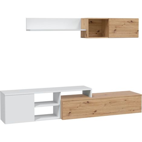 Mesa Centro elevable Attuale Roble (1/4)